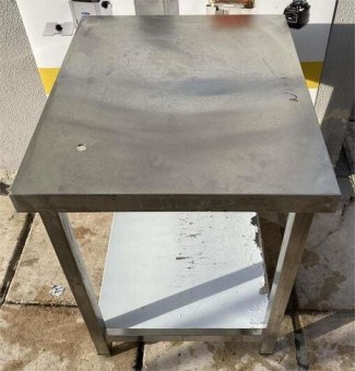 Μεταχειρισμένο Τραπέζι Εργασίας Ανοξείδωτο 70x60x84Cm 